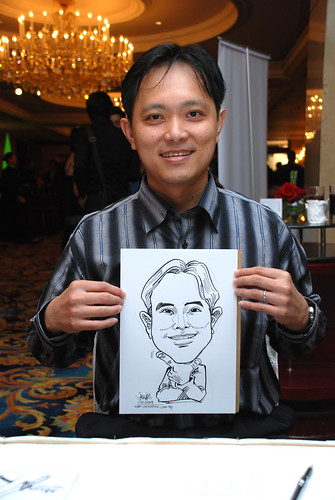 Caricature live sketching for Great Eastern Life D&D 2008 8