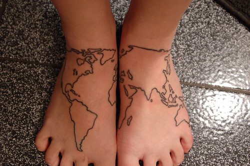 the world is at my feet.