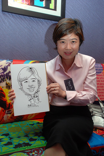 Caricature live sketching for Dow Jones 3