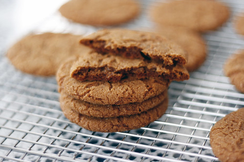 spicy ginger molasses cookies