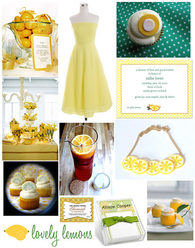 Here is the lemon theme that would be great for a hot August late afternoon