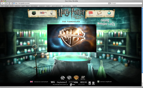 Harry Potter Video Game Site