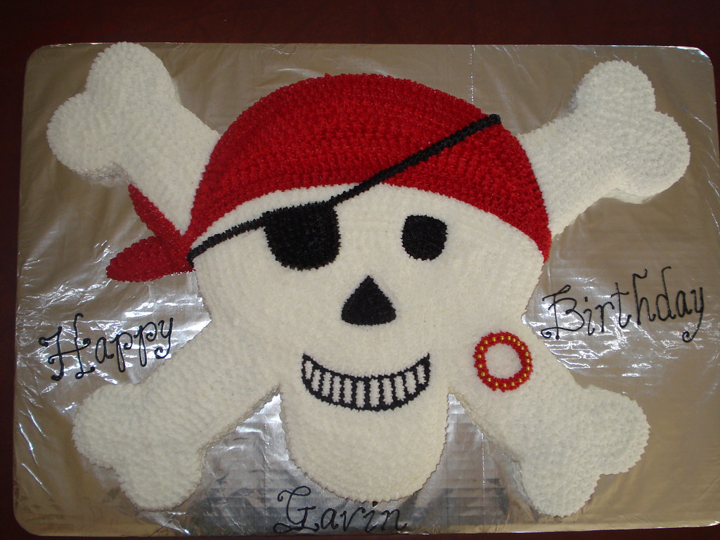 Pirates - Jolly Roger cupcake cake from Beaucoup Cupcakes