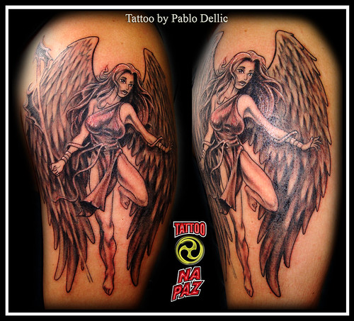 Tattoo Flash Angels. Angel Tattoo by Pablo