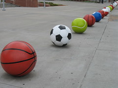 Leading Line of Sports Balls