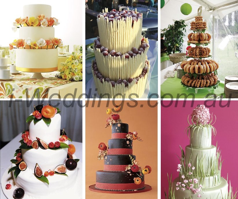 Part 3 of iLoveThese inspiration palette for unique wedding cakes