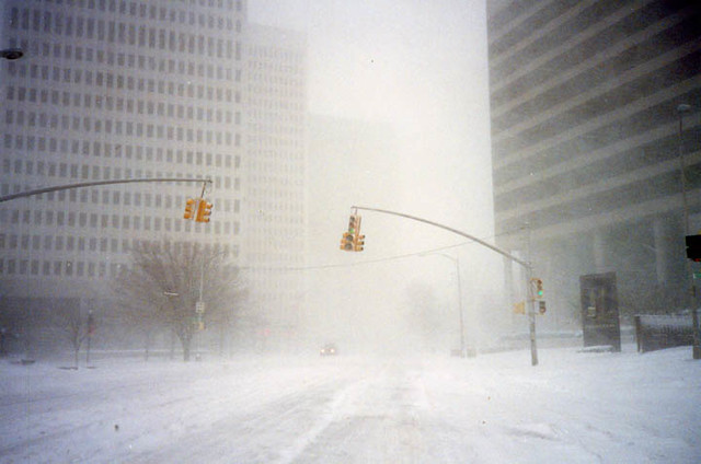 Peachtree Street during the major snow storm which fell on Atlanta in March, 