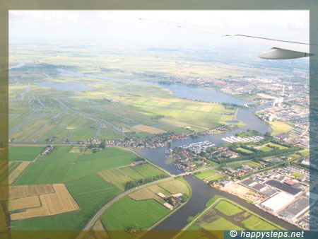 View of Amsterdam from above 