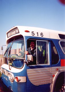 Eddie K on an April 2000 bus fans charter in Kenosha Wisconsin..