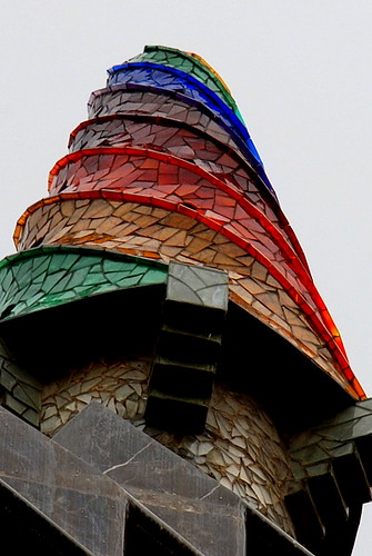 Gaudi Chimney Stack on Palau Guell by Baked Beans.