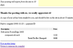 Will Craiglist Start Charging For All Postings?