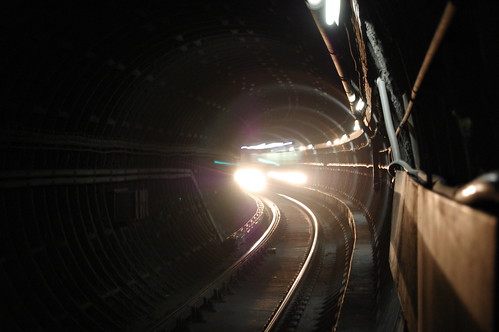 Subway Tunnel With Train, Bloor Station