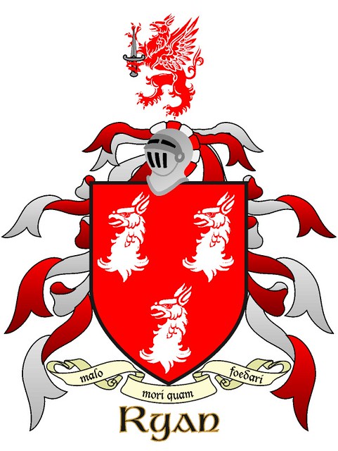Ryan's of Munster COA or 'coat of arms' : some history