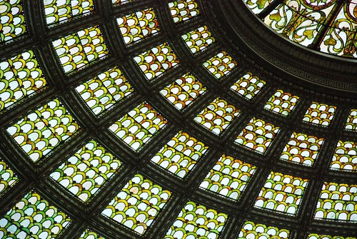 Tiffany Dome restoration: The frames were restored, too.
