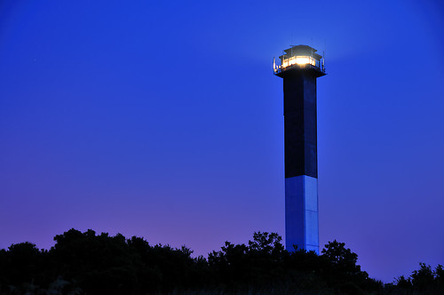 Sullivans Island Lighthouse at Night