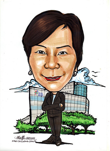 Caricature for Health Promotion Board