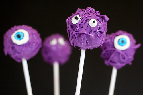 Purple Monster Cake Pops