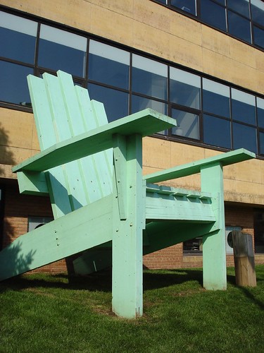 Giant Green Adirondack Chair