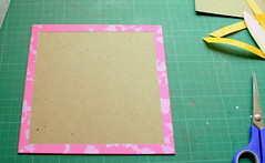 Covering the chipboard
