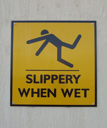 slippery when wet sign. Slippery When Wet (testpatern)