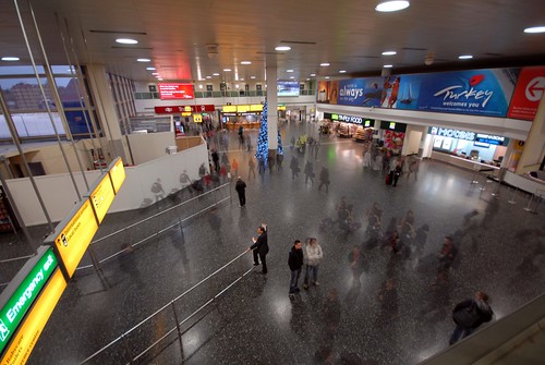 Gatwick Airport South Terminal Arrivals Hall, England