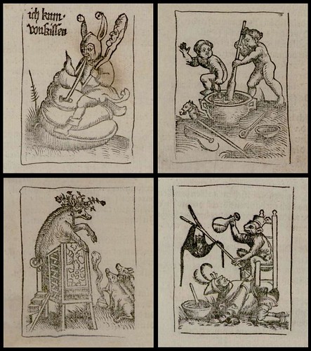 woodcuts: 4 absurd anthropomorphic satires