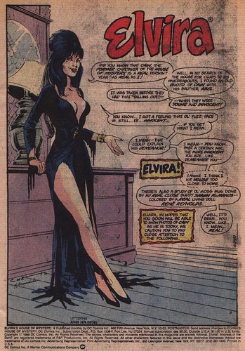 Elvira's House of Mystery #4 page one