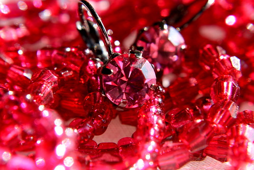 Earrings in a sea of Beads