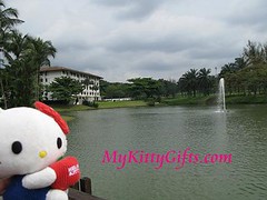Hello Kitty's View of Pool at Saujana Golf and Country Club, Malaysia