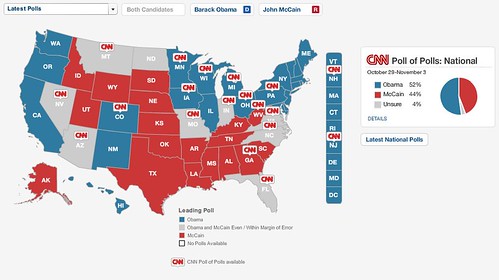 Election Tracker: Candidate Polling - Election Center 2008 from CNN.com by you.