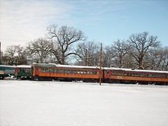 Wintertime at the Fox River Trolley Museum. South Elgin Illinois. December 2007.