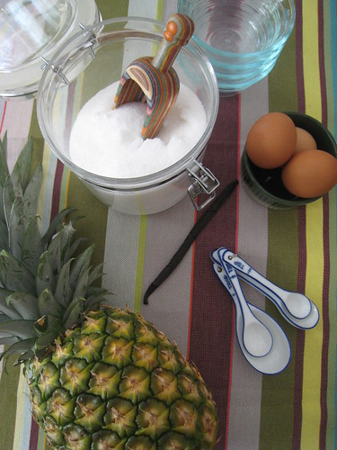 Pineapple Compote + Meringue