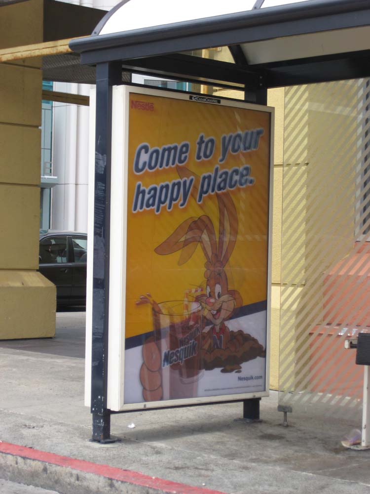 i want to get as far away from the advertised "happy place" as possible