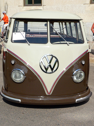 This VW bus was barely six inches off the ground which just struck me as 