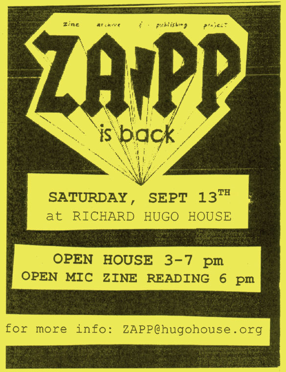ZAPP is BACK! Graphic: David Lasky