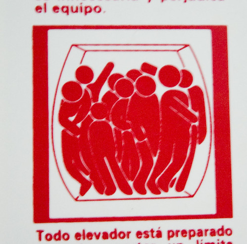 Peril in an elevator by Citotoxico.