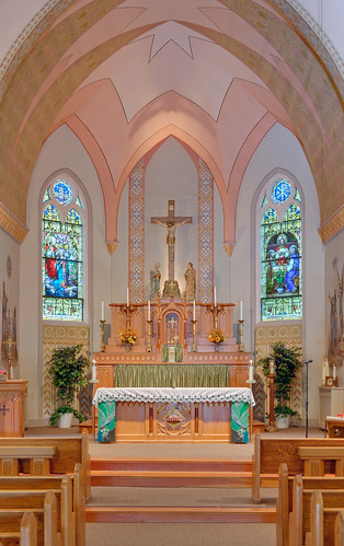 Saint Francis of Assisi Roman Catholic Church, in Portage des Sioux, Missouri, USA - sanctuary