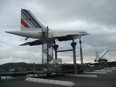 The Concorde in flight position