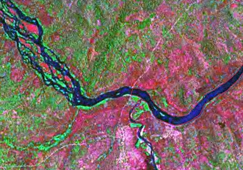 Lukuga River - Landsat N-35-05 (1-25,000)