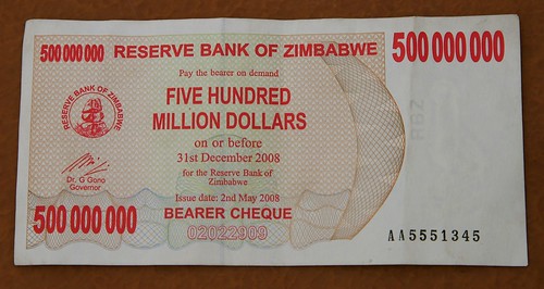 Zimbabwe Cash - check out the expiration date!