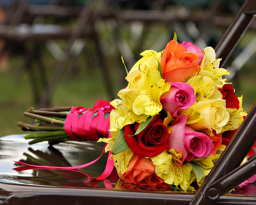 Amazing summer flowers bouquet for wedding arrangement