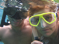 Hedda and Michael Snorkeling