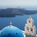 Blue-domed church (Santorini) by marcelgermain