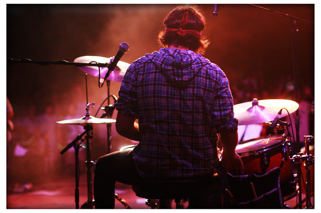 Tyler drumming