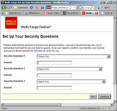 wells fargo security questions