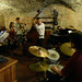 Arnie Somogyi leads combo practice in wine cellar of Il Castello