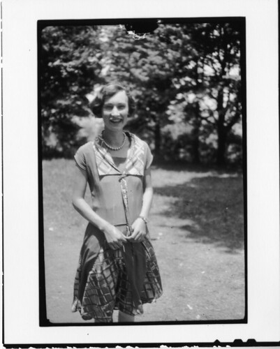Andrewena Robinson Davis. Daughter of F. E. Robinson, owner of the Dayton drugstore, Taken during th