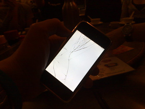 My cracked iPhone