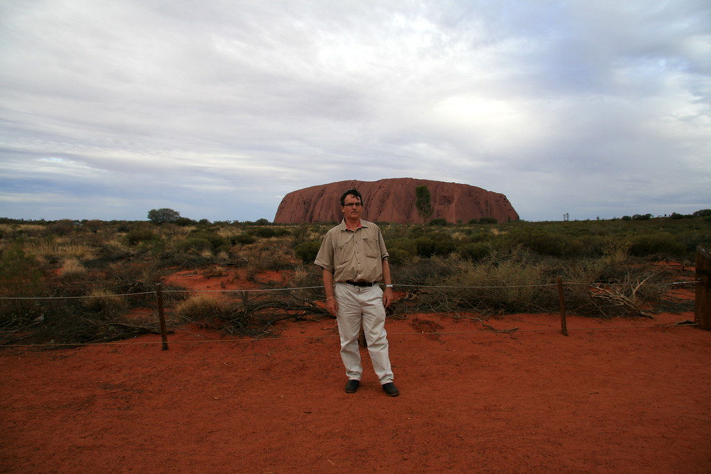 Stephen at Uluru