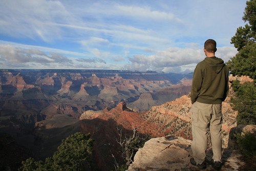 Romy Looking into the Grand Canyon